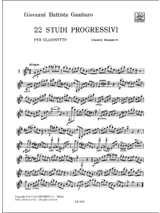 22 Studi progressivi - Vincenzo Gambaro - Partition - Clarinette